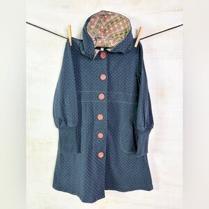 Matilda Jane Navy Polka Dot Kids Coat